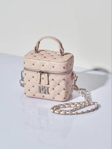 ダーリッチ キルティングビジュースクエアミニバッグ パープル